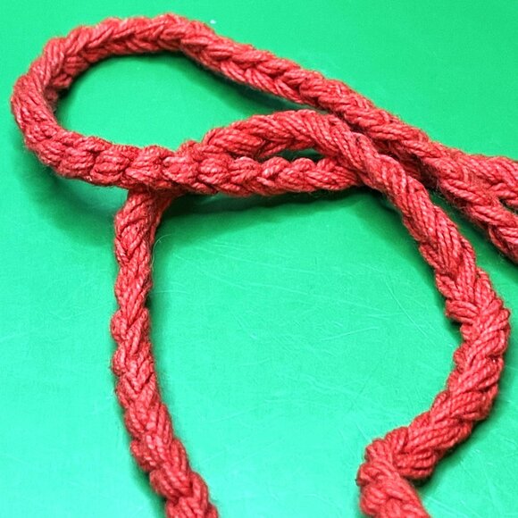 Gypsy Rose Orange Stripe Crochet Purse Nepal Handmade Cotton Boho Hippie Bag - Picture 12 of 12